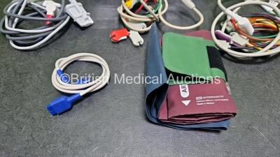 GS Corpuls3 Slim Defibrillator Ref : 04301 (Powers Up) with Corpuls Patient Box Ref : 04200 (Powers Up) with Pacer, Oximetry, ECG-D, ECG-M, CO2, CPR, NIBP and Printer Options with 4 and 6 Lead ECG Leads, CPR Sensor, Hose, SpO2 Cable, TG-121T Cable, 3 x L - 4