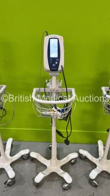 3 x Welch Allyn Vital Signs Patient Monitors With Accessories ( Powers Up) Small Damage See Pictures ) - 4