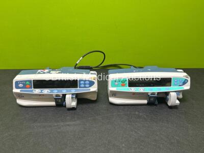 Job Lot Including 1 x Carefusion Alaris PK Syringe Pump, 1 x CareFusion Alaris GH Syringe Pump *SN 135060750 / 8002-24102* (Both Power Up)