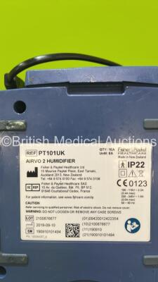 2 x Fisher & Paykel Airvo 2 Humidifier With Hoses (Both Powers Up ) *S/N 180717074474 / 190910101494* **A/N 112580 / 118117** - 6