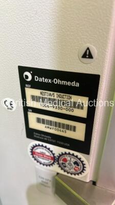 2 x Datex - Ohmeda Aestiva 5 Induction Anaesthesia Machine With Hoses *S/N AMWF00444 / AMWF00445* **A/N A00976 / A00973** - 5