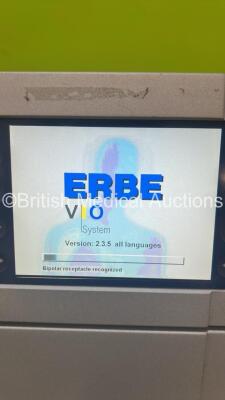 Erbe Vio 200 D Electrosurgical / Diathermy Unit With Software 2.3.5 With APC 2 With Footswitch on Trolley (Powers Up) - 2