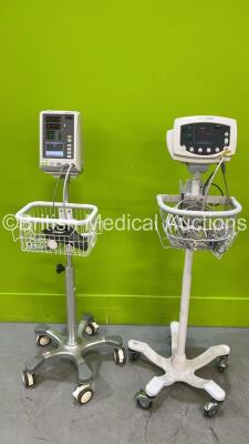 1 x Welch Allyn Patient Vital Signs Monitor and 1 x Edan Patient Vital Signs Monitor (Powers Up)