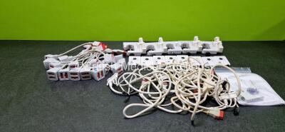 Job Lot Including 16 x IBP Adapters and 9 x Smiths Medical LogiCal Pressure Transducers with 3 x Cables *SN NA*