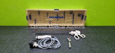 Olympus SonoSurg Handpiece Set with SonoSurg-T2H-C Transducer, T3105 Sonosurg Scissors and MAJ-1117 Torque Wrench in Case