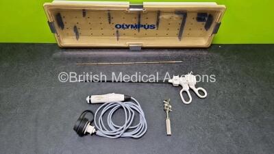 Olympus SonoSurg Handpiece Set with SonoSurg-T2H-C Transducer, T3105 Sonosurg Scissors and MAJ-1117 Torque Wrench in Case - 2