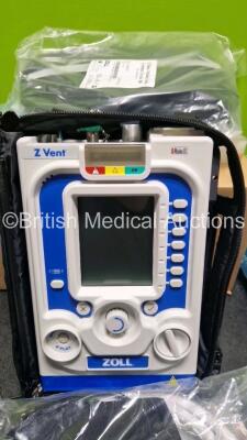 Zoll Z-Vent 731 Series Ventilator *Mfd 2019* (Like New in Box) with 3 x Wye Ventilator Circuits and 1 x Hose *Stock Photo* - 2