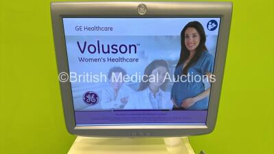 GE Voluson E6 Flat Screen Ultrasound Scanner BT 13.5 *S/N D64660* **Mfd 2016** Software Version EC250 (14.0.9.1694) with 2 x Transducers / Probes (C1-5-D Ref 5261135 *Mfd 2016* and C4-8-D Ref 5336340 *Mfd 2021*) and Sony UP-D898MD Digital Graphic Printer - 3