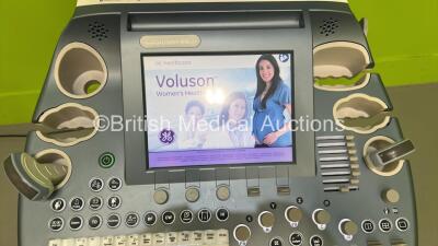 GE Voluson E6 Flat Screen Ultrasound Scanner BT 13.5 *S/N D64660* **Mfd 2016** Software Version EC250 (14.0.9.1694) with 2 x Transducers / Probes (C1-5-D Ref 5261135 *Mfd 2016* and C4-8-D Ref 5336340 *Mfd 2021*) and Sony UP-D898MD Digital Graphic Printer - 4