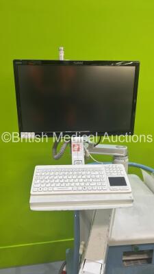 FMC Control Mini C-Arm XiScan System with Footswitch, Monitor, Software Disc’s, Manuals and Keyboard (Powers Up with Blank Screen -HDD REMOVED) *S/N 16/254* **Mfd 2016** ***IR083*** - 3