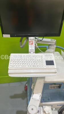 FMC Control Mini C-Arm XiScan System with Footswitch, Monitor, Software Disc’s, Manuals and Keyboard (Powers Up with Blank Screen -HDD REMOVED) *S/N 16/254* **Mfd 2016** ***IR083*** - 4