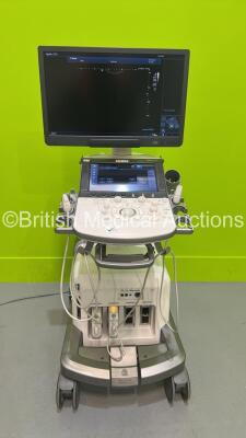 Canon Aplio i700 TUS-AI700 Flat Screen Ultrasound Scanner *S/N 99H1812212* **Mfd 2018** Software Version V2.5 with 2 x Transducers / Probes (PLI-1205BX *Mfd 2022* and PVI-475BX *Mfd 2024*) (Powers Up - Missing 3 x Dial Covers - See Pictures) * See PDF for