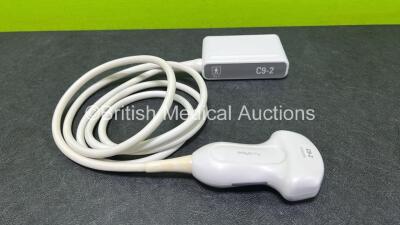 Philips C9-2 PureWave Ultrasound Transducer / Probe in Box (Untested - Some Damage to Cable - See Photo) *SN B1293N*