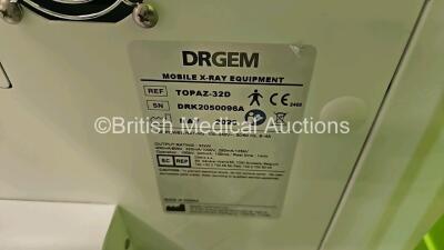 DRGEM Topaz - 32D Mobile X-Ray System *Mfd - 2020* (No Power Damaged Emergency Stop Button) *HDD REMOVED** (ri) - 5