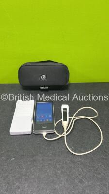 GE Vscan Extend 5693455 Handheld Ultrasound *Mfd 2019-02* with Battery Charger in Case (Powers Up - No Software) ***CD230***