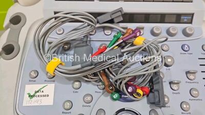 Zonare Z.One Scan Engine Ultrasound Unit Ref 82001-20 *Mfd 2013* (Powers Up Rollerball Damaged) on Z.One Smart Cart with with 3 x Transducers Including 1 x C6-2, 1 x P4-1C, 1 x L14-SW (Small Mark on Probe) *SN 112495213b* **IR193** - 11