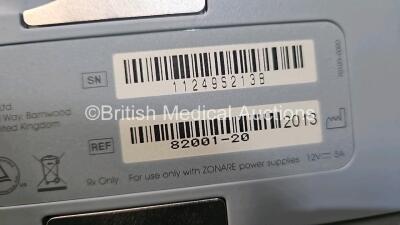 Zonare Z.One Scan Engine Ultrasound Unit Ref 82001-20 *Mfd 2013* (Powers Up Rollerball Damaged) on Z.One Smart Cart with with 3 x Transducers Including 1 x C6-2, 1 x P4-1C, 1 x L14-SW (Small Mark on Probe) *SN 112495213b* **IR193** - 12