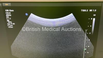 Philips Epiq 5G Flat Screen Ultrasound Scanner Ref 989605408541 *S/N US814C0506* **Mfd 2014** SVC HW A.0 Software Version 1.5.6.850 with 3 x Transducer / Probes (C5-1 / C9-2 / L12-5) (Powers Up) ***CD117*** - 12