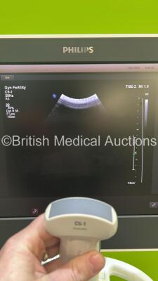 Philips Epiq 5G Flat Screen Ultrasound Scanner Ref 989605408541 SVC HW A.0 *S/N USN14C0364* **Mfd 2014** Software Version 1.5.6.850 with 3 x Transducers / Probes (L18-5 / C5-1 and L12-3) (Powers Up) - 10