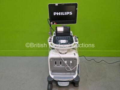 Philips Epiq 7C Flat Screen Ultrasound Scanner Ref 989605386721 *Mfd - 2014* (Powers Up - HDD Removed) with 1 x S5-1 Transducer / Probe and 1 x X7-2T Transducer / Probe *SN US614B0808*