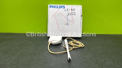 Philips C8-4v Ultrasound Transducer / Probe in Box (Untested, Marks to Head)