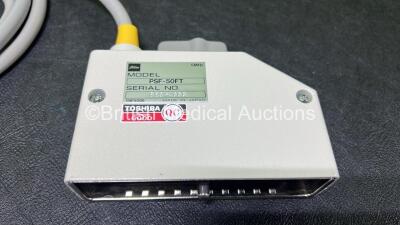 Toshiba PSF-50FT Transducer / Probe *SN B8544688* (Untested) - 4