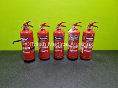 Approx 20 x Fire Extinguishers (5 x Only in Photo) *cage*