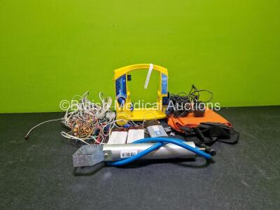 Job Lot Including 4 x ECG Leads, 3 x Nonin Spo2 Meters (1 x Missing Battery Cover) 2 x Philips Speakers, 1 x Hartwell Medical Pump and 1 x Laerdal LSU Suction Unit (Spares and Repairs)