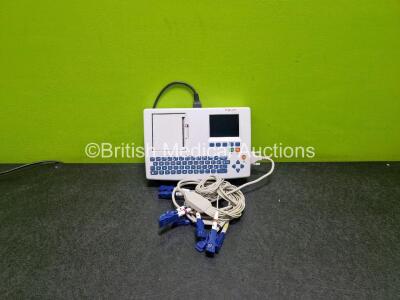 Schiller Cardiovit AT-101 ECG Machine (Draws Power) with 10 Lead ECG Lead