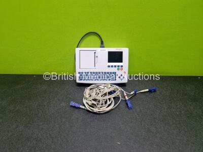 Schiller Cardiovit AT-101 ECG Machine (Draws Power) with 10 Lead ECG Lead