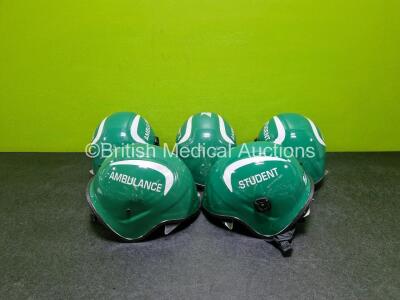 5 x Ambulance Safety Helmets