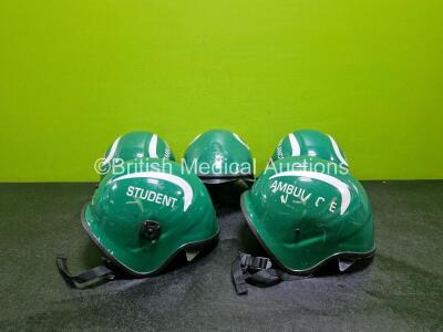 5 x Ambulance Safety Helmets