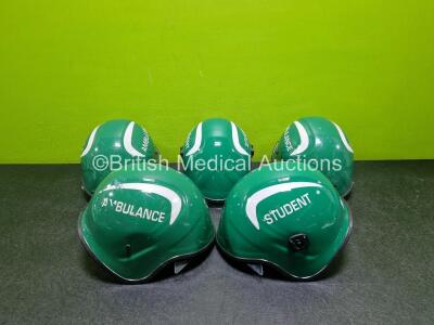 5 x Ambulance Safety Helmets