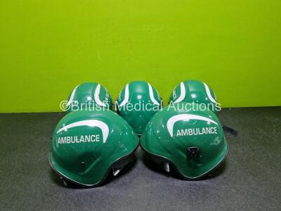 5 x Ambulance Safety Helmets