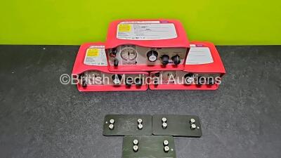 3 x Smiths Medical ParaPAC Plus 300 Transport Ventilators MR Conditional *2 x Mfd - 2019 / 1 x 2020** with 3 x Li-SOCI2 Batteries *SN 1912286 / 1912231 / GL10075* - 4