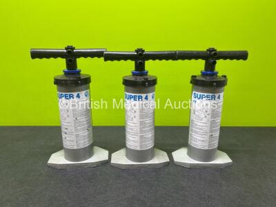 3 x SRS Super 4 Inflating Pumps