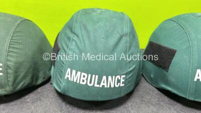 3 x Engineering Armour Ambulance Helmets - 3