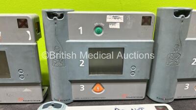 Job Lot Including 3 x Forerunner Heartstream Defibrillators and 1 x Laerdal Heartstart FR Defibrillator (All Untested Due to Missing Battery) - 3