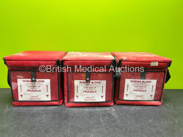 3 x Human Blood Urgent Delivery Boxes