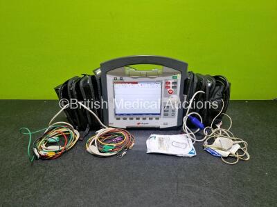 GS Corpuls3 Slim Defibrillator Ref : 04301 (Powers Up) with Corpuls Patient Box Ref : 04200 (Powers Up) with Pacer, Oximetry, ECG-D, ECG-M, CO2, CPR, NIBP and Printer Options with 4 and 6 Lead ECG Leads, CPR Cable, CO2 Cable, Corpuls Display Unit Ref 041