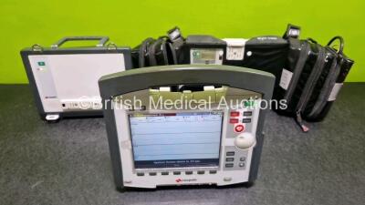 GS Corpuls3 Slim Defibrillator Ref : 04301 (Powers Up) with Corpuls Patient Box Ref : 04200 (Powers Up) with Pacer, Oximetry, ECG-D, ECG-M, CO2, CPR, NIBP and Printer Options with 4 and 6 Lead ECG Leads, CPR Cable, CO2 Cable, Corpuls Display Unit Ref 041 - 7