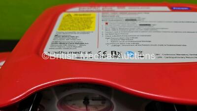 3 x Smiths Medical ParaPAC Plus 300 Transport Ventilators MR Conditional *2 x Mfd 2020 1 x 2019* with 3 x Li-SOCI2 Batteries **SN 2003185 / RF70162 / 1912265* - 5