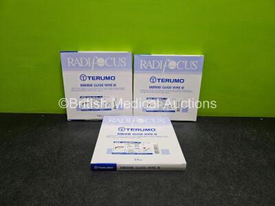 3 x Boxes of 5 x Terumo Radio Focus Ref RF GA35263M Angled Guide Wires *Exp - 2025* (Like New In Box) (H)