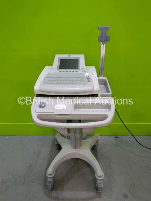 GE MAC3500 ECG Machine on Stand (Powers Up)