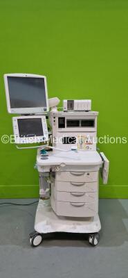 Datex-Ohmeda Aisys Anaesthesia Machine Software Version 08.01 with GE D19KT Display, Module Rack with Blank Modules, Hoses and Bellows (Powers Up) *SN ANAR00898*