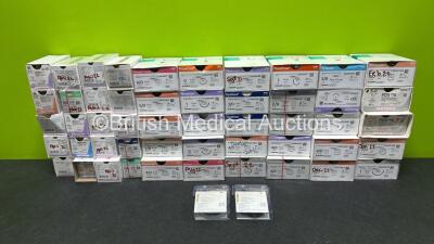 Job Lot of Various Surgical Sutures Including B.Braun, Ethicon and Kruuse (Some Boxes Opened) *Expired*