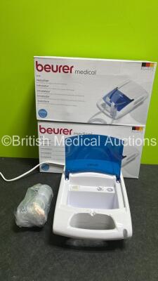 2 x Beurer Medical compressor Nebuliser IH 21 (Powers Up)