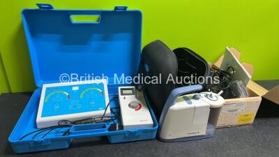 Mixed Lot Including 1 x Idrostar Pro Pulse i2M Iontophoresis Machine With Power Supply, 1 x Seaward Test N Tag Label Printing System With Power Supply and 1 x Medela Clario Suction Pump With Power Supply and Accessories (All Power Up)