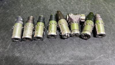 Zimmer Job Lot Including 3 x Zimmer Universal Handpieces ( 445740 / 445499 / 443249 ), 2 x Battery Housing Units ( 89-8510-440-10), 1 x Li-Ion Battery and 8 x Attachments ( 452633 Zimmer Hudson 250RPM / 449407 Zimmer Hudson 500 RPM / 442317 Zimmer Hudson - 5