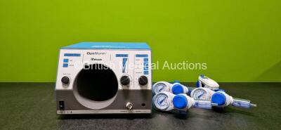 Mixed Lot Including 1 x Valleylab OptiMumm Smoke Evacuator, 3 x Vacusill 2 HV Vacuum Regulators and 1 x Covidien Genius 3 Thermometer *SN VL0712702*